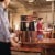 Growler Tap with 64 oz. Glass Growler, Acacia Wood Perspective: left