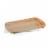 Billboard Glass Top Serving Tray, Rubberwood Perspective: left