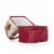 Urban Lunch Bag, Burgundy with Floral Pattern Perspective: left
