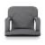 Ventura Portable Reclining Stadium Seat, Heathered Gray Perspective: left