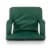Ventura Portable Reclining Stadium Seat, Hunter Green Perspective: left