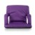 Ventura Portable Reclining Stadium Seat, Purple Perspective: left