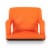 Ventura Portable Reclining Stadium Seat, Orange Perspective: left