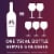 Menage a Trois Midnight Dark Red & Lavish Merlot California Red Blend Wine Perspective: left