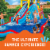 Banzai Slide N Soak Splash Park Inflatable Outdoor Kids Water Park Play Center Perspective: left