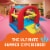 Banzai Cool Canopy Bouncer Outdoor Inflatable Slide/Shaded Backyard Bounce House Perspective: left