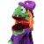 Northlight 23  Purple and Green Witch Unisex Child Trick or Treat Halloween Bag Costume Perspective: left