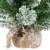 Northlight 22 Flocked Pine Full Artificial Christmas Tree in Burlap Base - Unlit Perspective: left