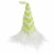 Northlight 7.5  Lime Green and White Striped Hat Spring Gnome Perspective: left
