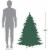 Northlight 4.5' Pre-Lit Medium Flocked Winema Pine Artificial Christmas Tree - Clear Lights Perspective: left