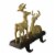 Northlight Set of 2 Gold Reindeer Glittered Christmas Stocking Holders 8.5 Perspective: left
