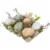 Northlight Pack of 6 Assorted Easter Eggs with Carton and Grass Decoration Perspective: left