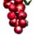 Northlight 5-Count Red and Green Grape Cluster String Light Set, 8ft Brown Wire Perspective: left