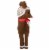 Northlight 13.75 Gingerbread Kisses Baby Reindeer with Red Nose Christmas Figure Perspective: left
