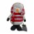 Northlight 33-Inch Red, White, and Gray Plush Christmas Snowman with Telescopic Legs Perspective: left