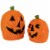 Northlight Set of 2 Spooky Town Lighted Sisal Jack O' Lanterns Outdoor Halloween Decorations Perspective: left