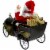 Northlight 33 Santa Delivering Presents in a Black and Gold Vintage Car Christmas Decoration Perspective: left