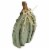 Northlight 12 Green Weathered Fall Harvest Wooden Pumpkin Table Decoration Perspective: left