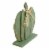 Northlight 14.75 Sage Green Fall Harvest Wooden Pumpkin with Bow Table Top Decoration Perspective: left