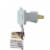 Northlight 300 Count Clear Mini Icicle Christmas Lights, 18ft White Wire Perspective: left