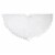 Northlight 36 White Christmas Tree Skirt With a Pom Pom Border and Tie Backs Perspective: left