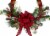 Northlight Red and Black Buffalo Plaid and Berry Artificial Christmas Wreath - 24-Inch, Unlit Perspective: left