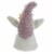 Northlight 12  Purple and White Easter and Spring Gnome Head with Bunny Ears Perspective: left