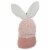 Northlight 14  Pink and White Easter and Spring Gnome Head with Bunny Ears Perspective: left