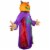 Northlight 8' Spooky Town Lighted Jack-O-Lantern Grim Reaper Inflatable Outdoor Halloween Perspective: left