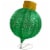 Northlight 38  LED Lighted Twinkling Green Tinsel Onion Ornament Outdoor Christmas Decoration Perspective: left