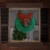 Northlight 24  LED Lighted Green Glitter Wreath with Red Bow Outdoor Christmas Decoration Perspective: left