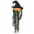 Northlight Creepy Jack-O-Lantern 3-D Halloween Window Decoration Perspective: left