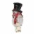 Northlight 6 Festive Snowman in Black Top Hat Christmas Night Light Perspective: left