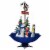Northlight 5.5ft Lighted Musical Snowing Let it Snow Snowmen in Umbrella Base Christmas Perspective: left
