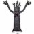 Northlight 55 LED Lighted Black Terrifying Tree Outdoor Halloween Decoration, Purple Lights Perspective: left