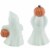 Northlight Set of 2  Happy Halloween  and  Trick or Treat  Ghost Decorations 7.75 Perspective: left