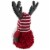 Northlight 12  Red and White Gnome with Antlers Christmas Decoration Perspective: left