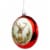 Northlight 4 Glittered Reindeer Glass Christmas Disc Ornament Perspective: left