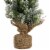 Northlight Mini Flocked Pine Artificial Christmas Trees with Burlap Base - 18 - Set of 3 Perspective: left