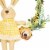 Northlight Bunny with Flowers Artificial Easter Twig Wreath - 10 Perspective: left