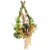 Northlight Farmer Bunny Moss Vines Teardrop Easter Wreath - 22 - Green and Orange - Unlit Perspective: left