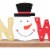 Northlight Wooden Snowman Tabletop Christmas Sign - 9.5 Perspective: left