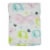 Cutie Pie Elephant Print Plush Baby Blanket - Light Pink Perspective: left