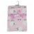 Cutie Pie Sheep Print Plush Baby Blanket - Light Pink Perspective: left