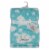Cutie Pie Cloud Print Plush Baby Blanket - Blue Perspective: left