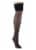 Ellen Tracy 1pk Lace Thigh High Socks - Black Perspective: left