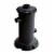 Summer Waves Quick Set 15 Ft Oval Above Ground Pool with Filter Pump, Dark Gray Perspective: left
