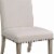 Benjara 19.5  Contemporary Wood Rolled Back Dining Chairs in Beige (Set of 2) Perspective: left