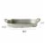 Benzara I457-AMC0011 4.5 x 11.8 x 26.8 in. Galvanized Metal Tray with Ear Handles - Gray Perspective: left