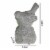 Cement Figurine of Pigeon Facing Downwards and Sitting on Rock Base, Gray- Saltoro Sherpi Perspective: left